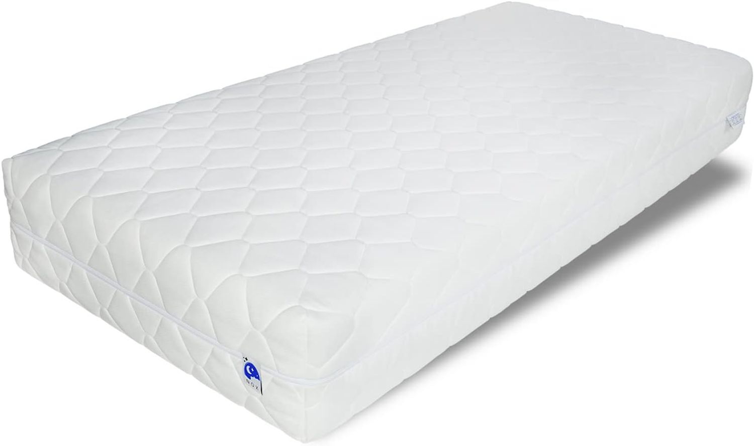 NOX Matratze 120x200 Komfortschaum hart H4 + H5 Comfort Plus 20 cm | 30 Nächte Probeschlafen | Rollmatratze | Kaltschaum Matratze | Wendematratze | Antibakterieller Bezug mit Reißverschluss