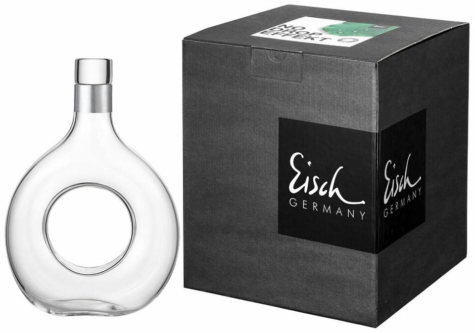 Eisch Karaffe Puro, No Drop, Weinkaraffe, Wasserkaraffe, Kristallglas, Silber, 1 L, 73777510