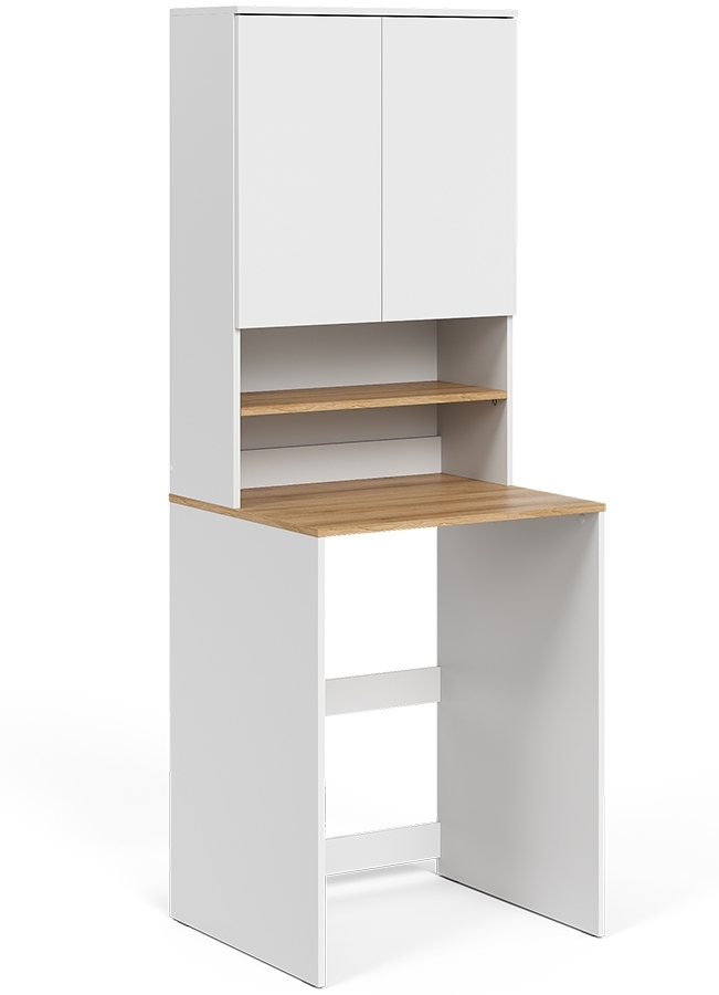 Waschmaschinenschrank Viktor Weiß/Artisan 68 x 88.2 cm 2 Teile mit Regal Vicco