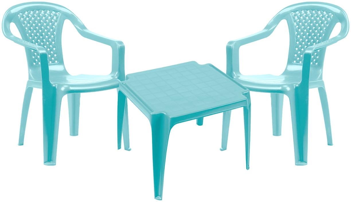 Kindersitzgruppe Kindertisch 2x Kinderstuhl Sitzgruppe Kinder ab 10 M.