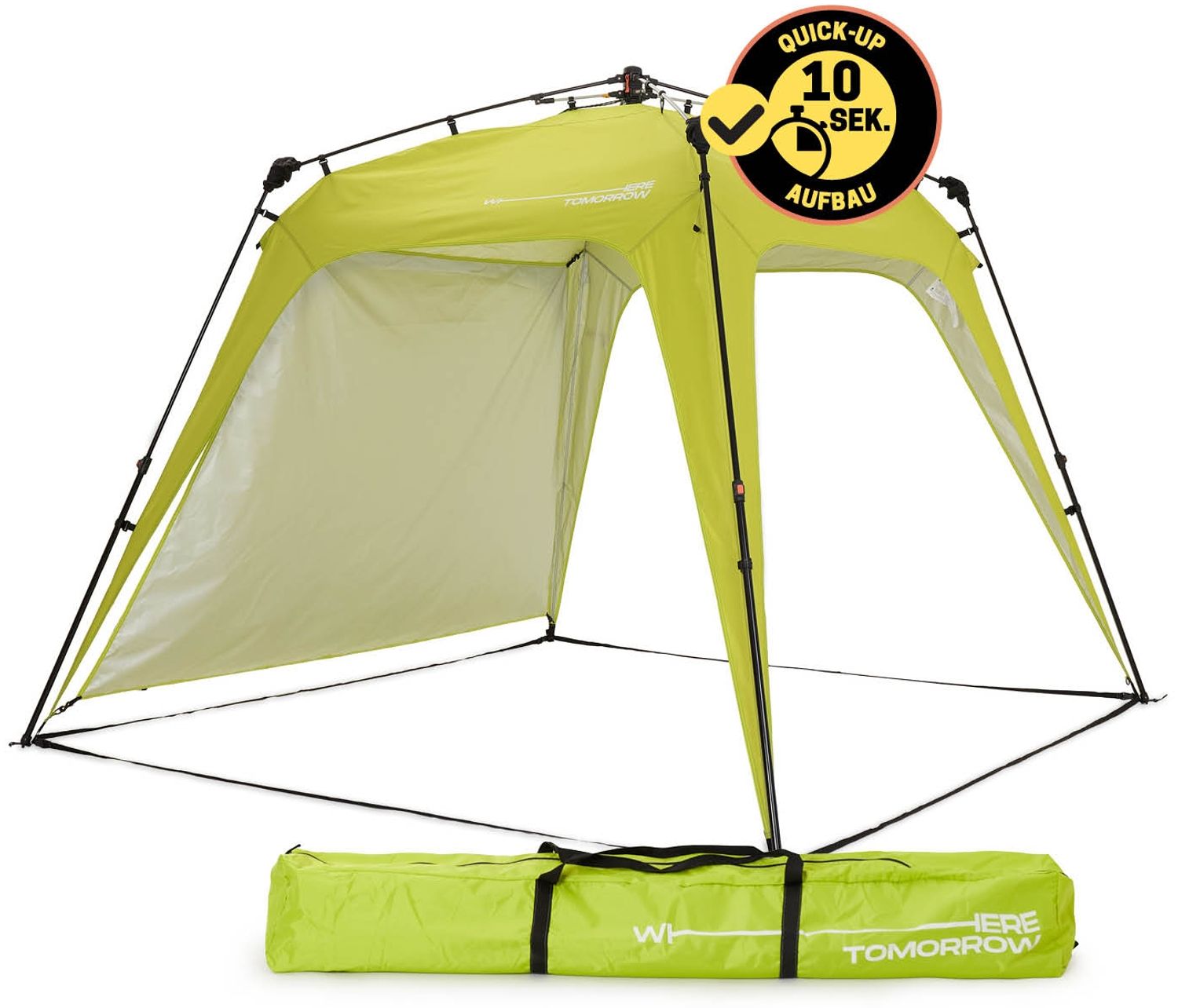 Lumaland 'Where Tomorrow' Pavillon, Polyester, 250 x 250 x 190 cm, Grün