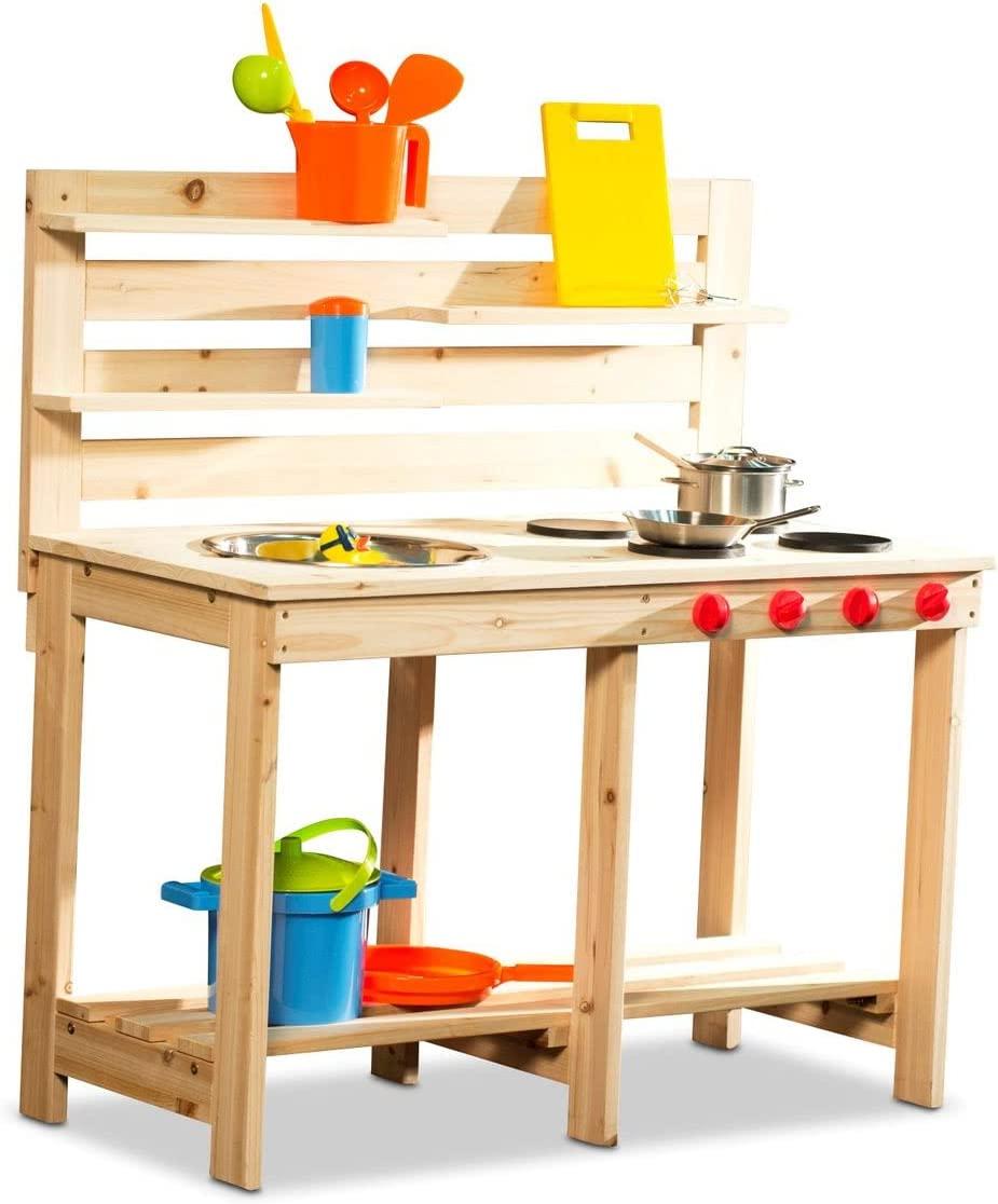 Coemo Matschküche Outdoor-Küche Garten-Spieltisch für Kinder