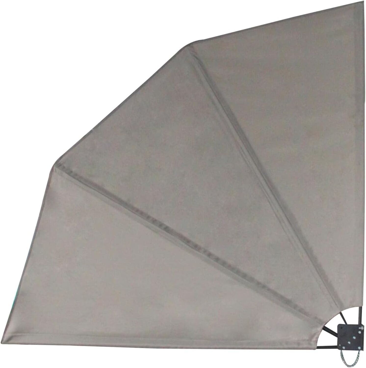 SVITA Balkonfächer klappbar Sichtschutz Balkon 160x160 cm Wandmontage Hellgrau