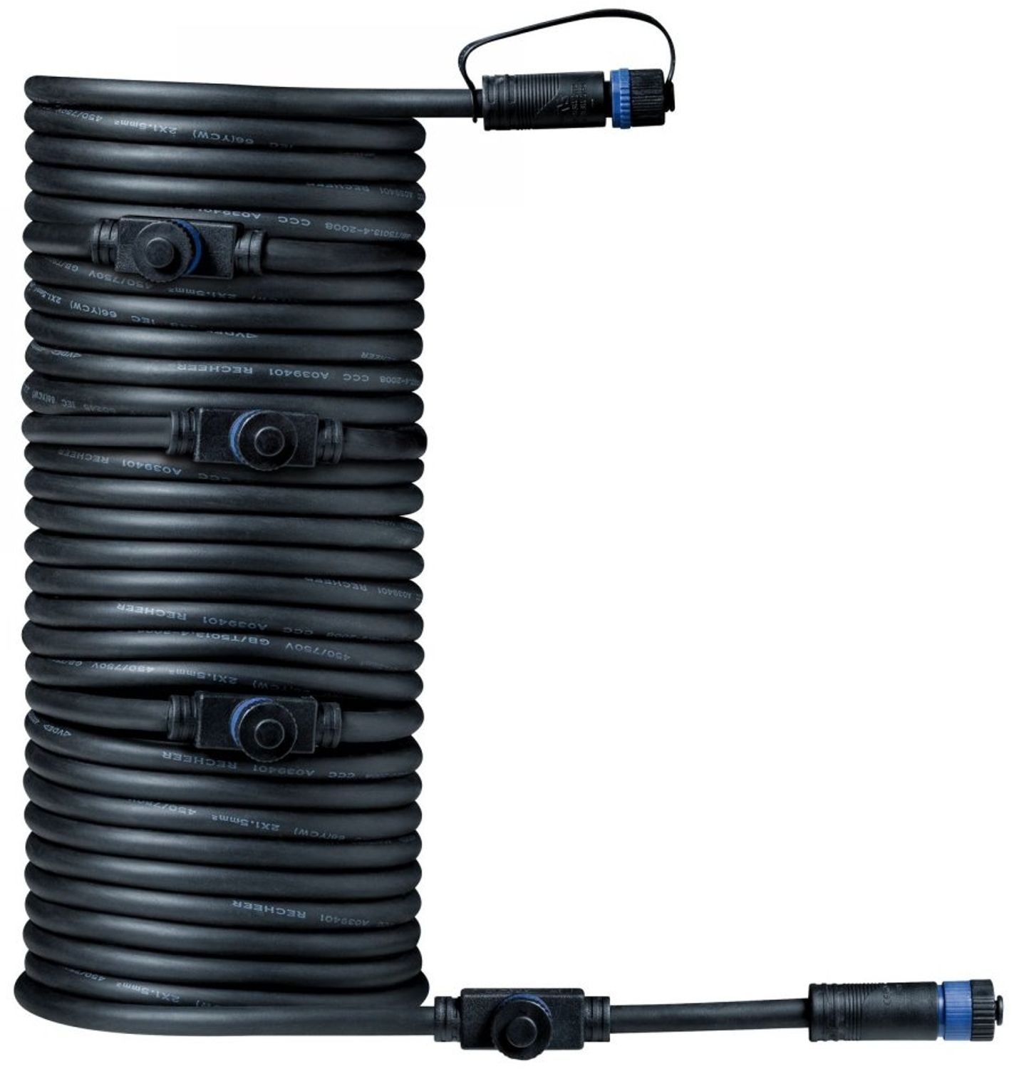 Plug&Shine Verbindungsleitung, schwarz, 2p, 10000mm