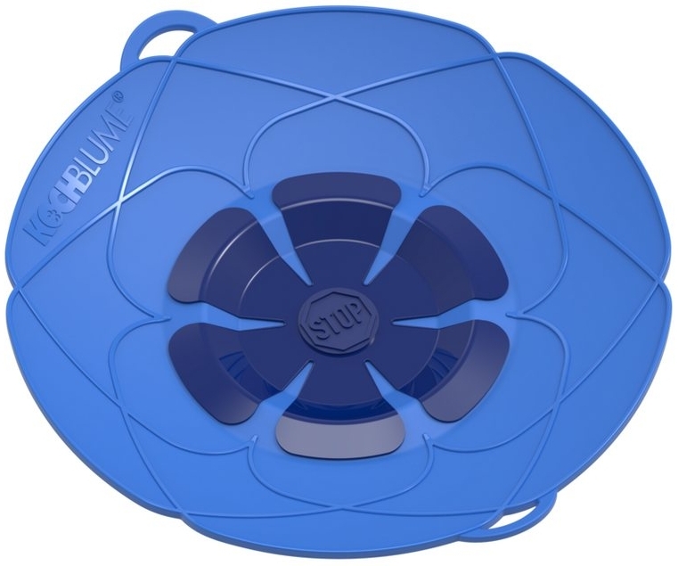 Kochblume Überkochschutz Kochblume Überkochschutz Decke mittel blau 14 bis 24 cm