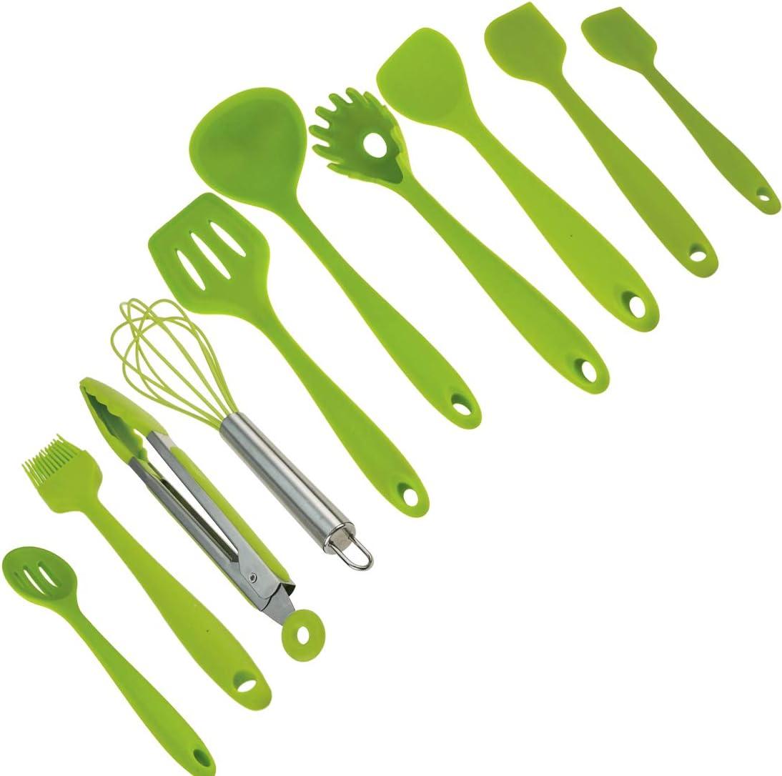 100 Silikon Utensilien Set, hitzebeständig, Antihaft, Sicherheit Gesundheit, Silikon Backen Küche Kochen Werkzeug Sets grün