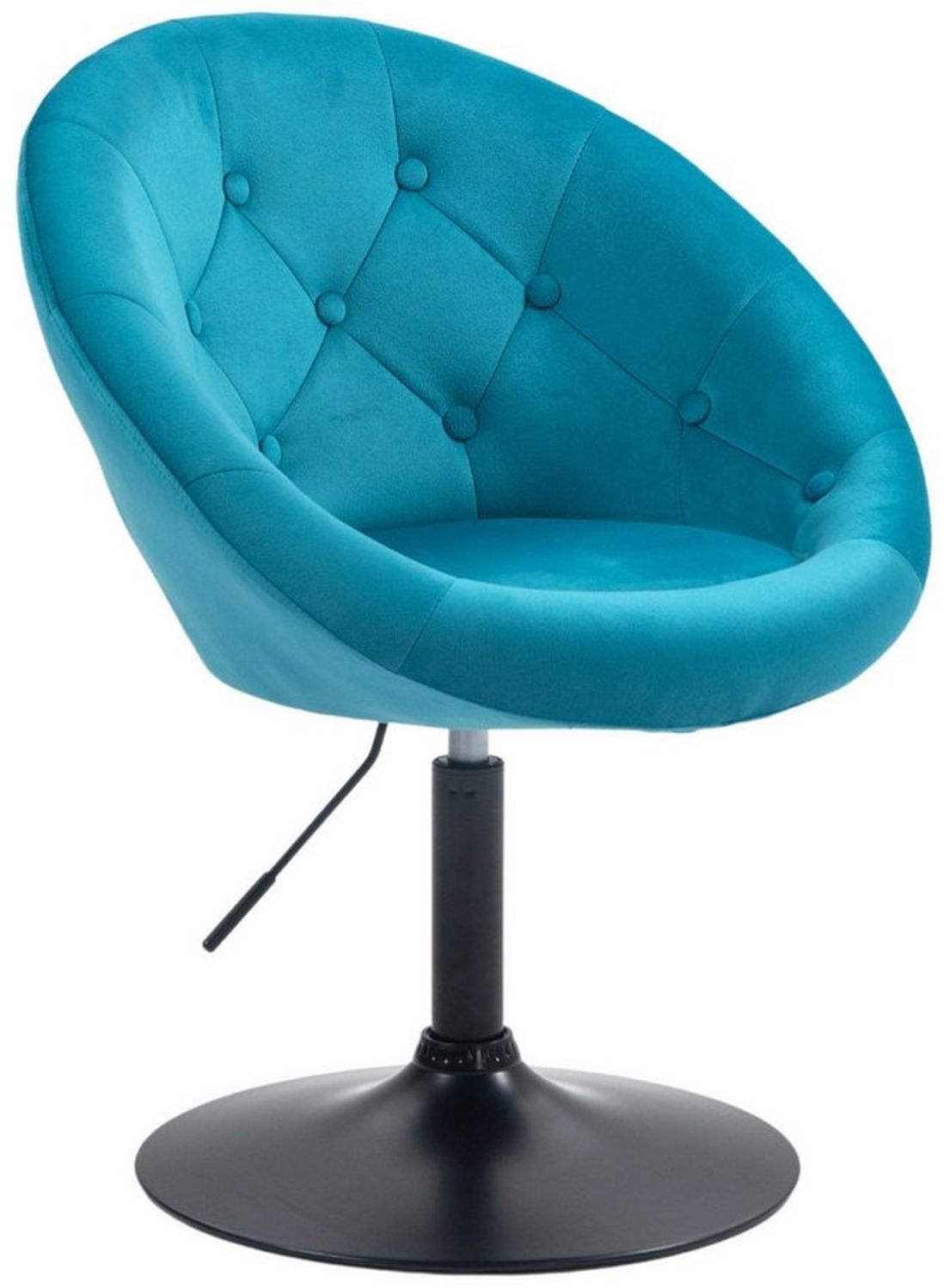 SVITA Chesterfield-Sessel HAVANNA, Retro-Design,Tellerfuß,stufenlos höhenverstellbar, Petrol