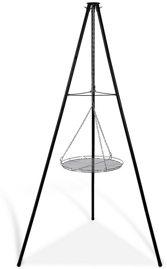 CCLIFE Grillschale Schwenkgrill Grillrost Dreibein Feuertopf Grill Camping Garten