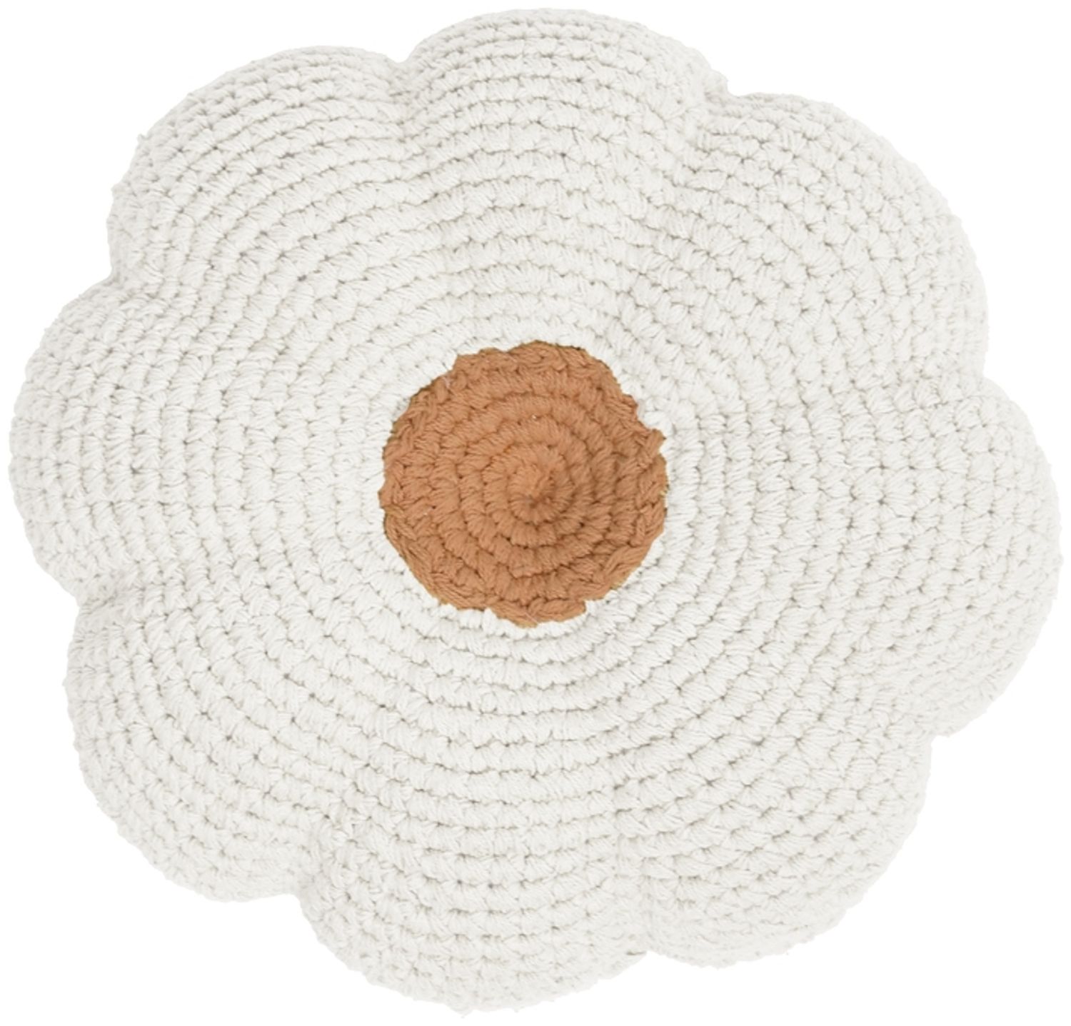 Kidsdepot Kissen - Suna - Weiß/Orange Weiß