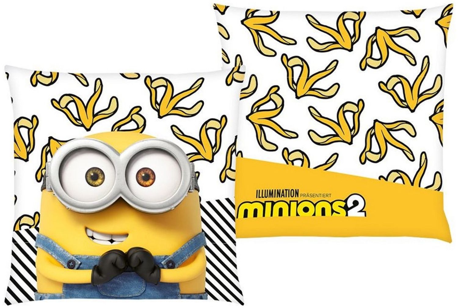 Herding Dekokissen Banana Bob Minions 40 x 40 cm Kinder Deko-Kissen Kuschelkissen