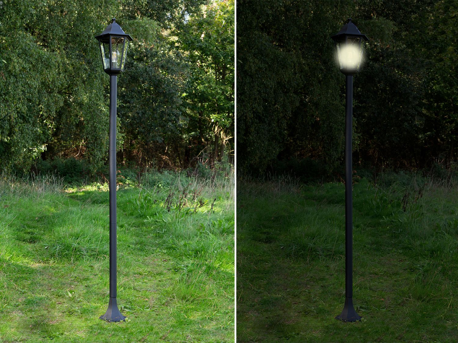 Außen Mastleuchte CLASSICO im Landhausstil aus Aluminium, Höhe 170cm