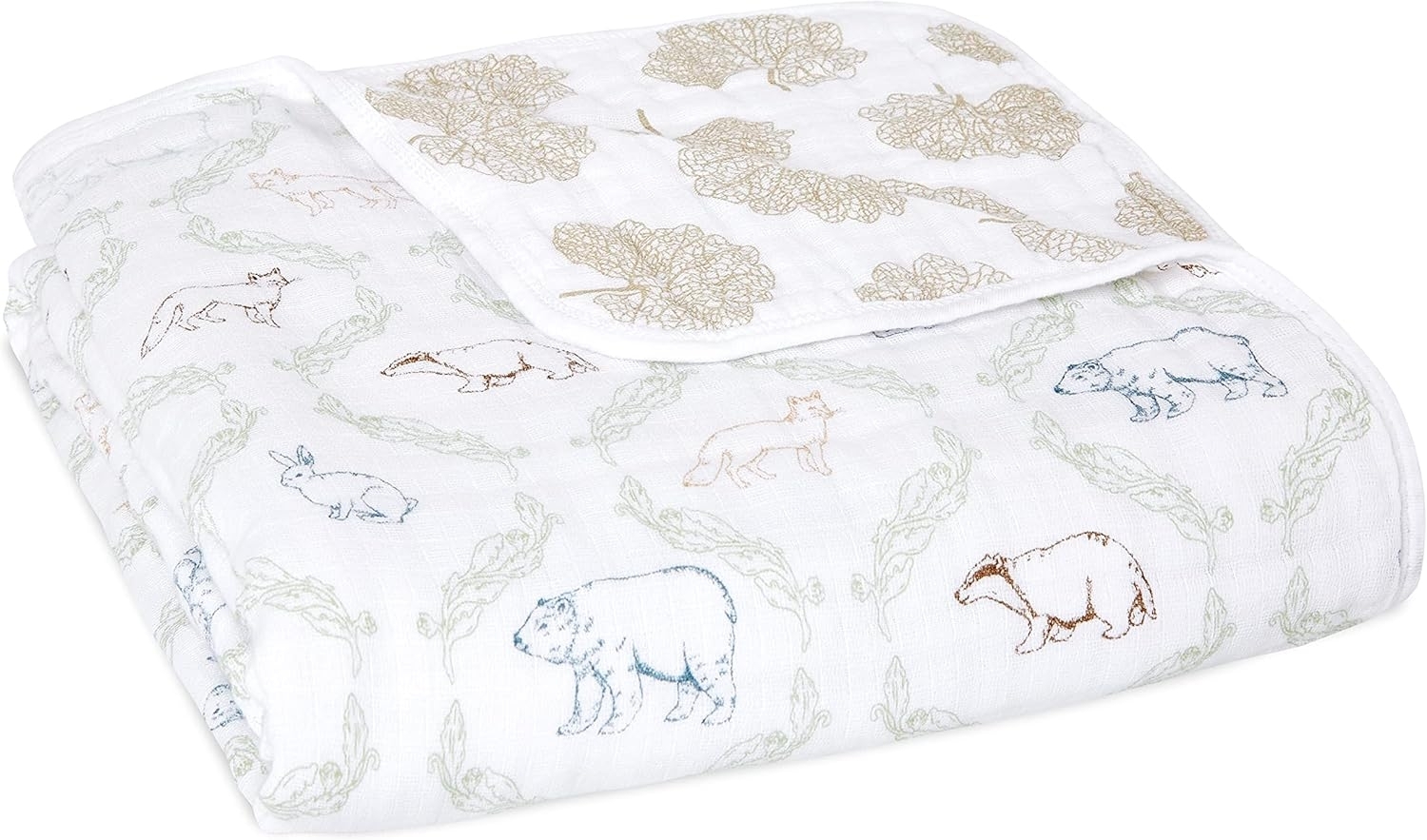 aden + anais™ Essentials Baumwoll-Musselin-Decke Harmony-Folk Forest