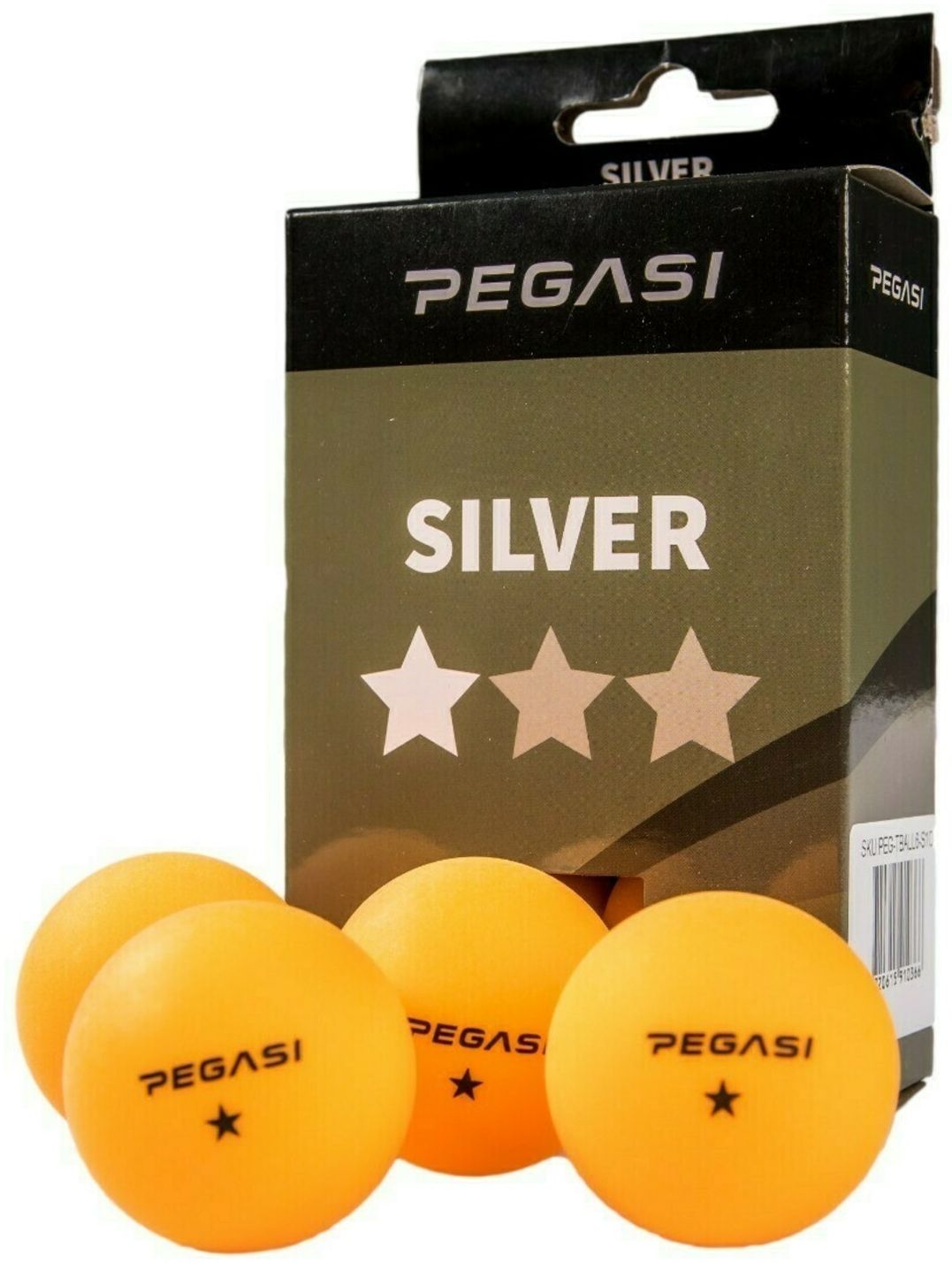 Pegasi 1-Stern Tischtennisbälle 6Stk. Orange