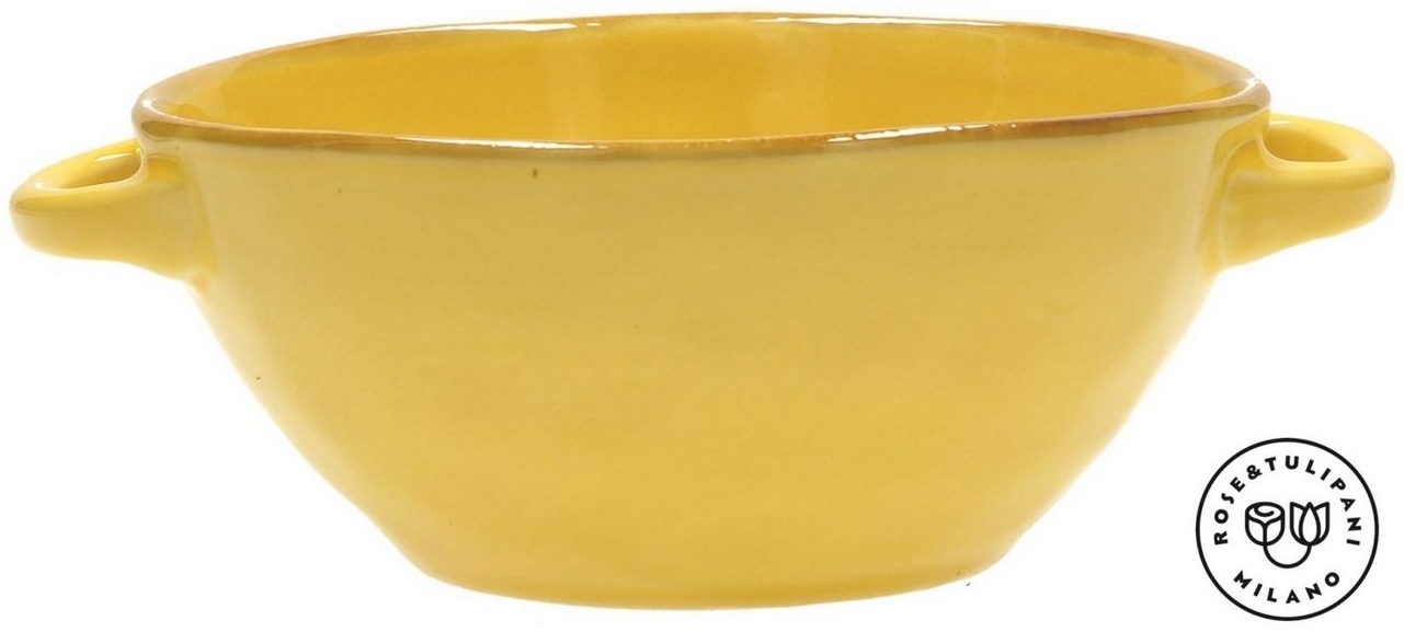 Suppenschüssel mit Henkel 15 cm Concerto Ocra