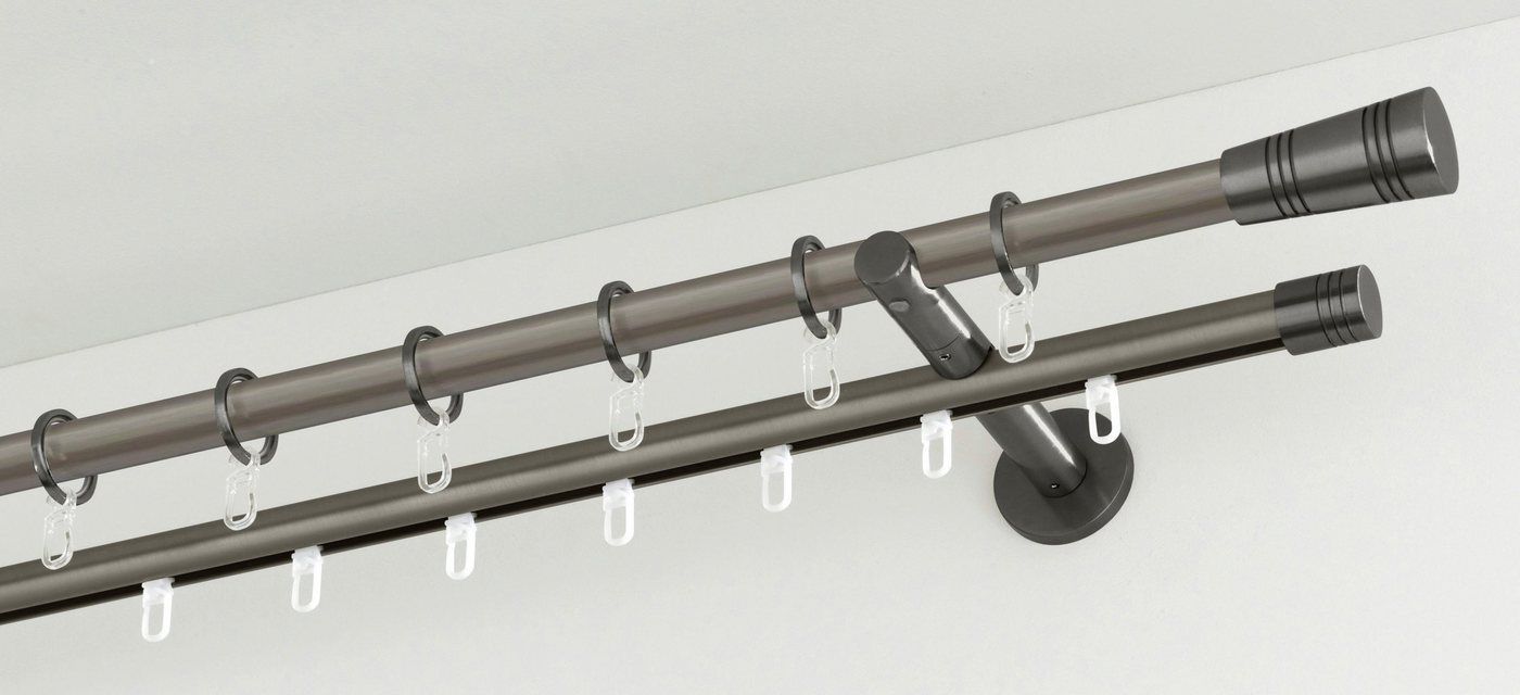 GARDINIA Gardinenstange Chicago, Ø 20 mm, Fixmaß, Metall, Serie Einzelprogramm Chicago Ø 20 mm