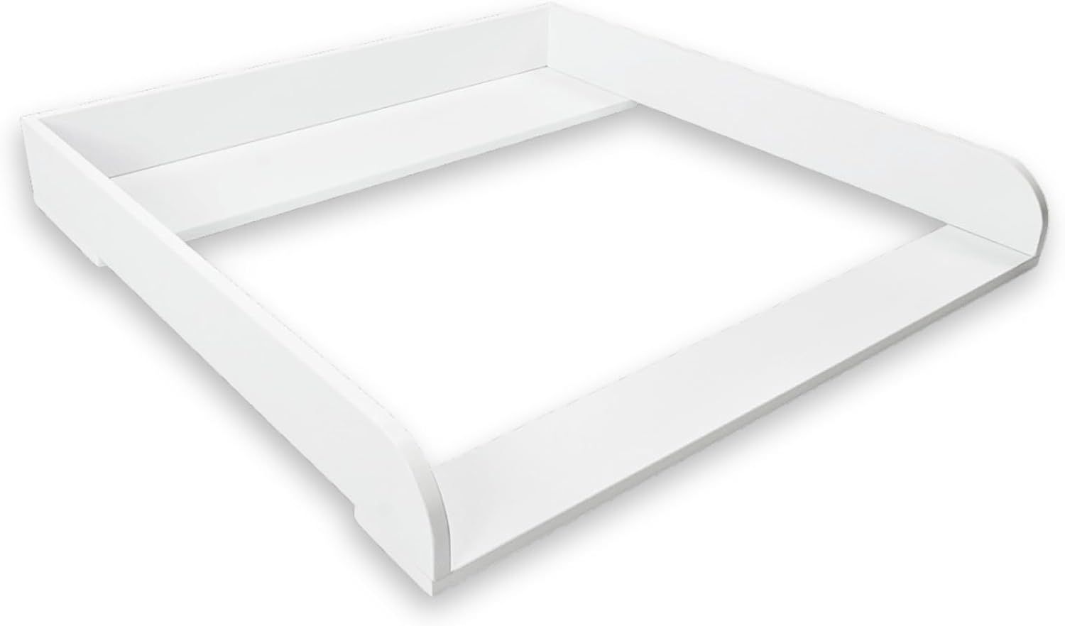 Puckdaddy Wickelaufsatz Lasse 80 x 11 x 80 cm aus Holz in Weiß