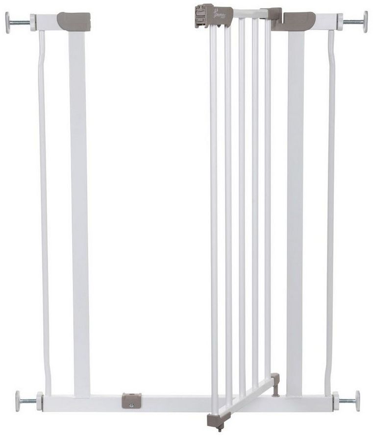 Dreambaby® AVA Slimline - Extra-Schmale Tür- & Treppengitter 61-68cm - Druckinstallation. Geeignet für Türen, Flure und Treppen (Farbe: Weiß)