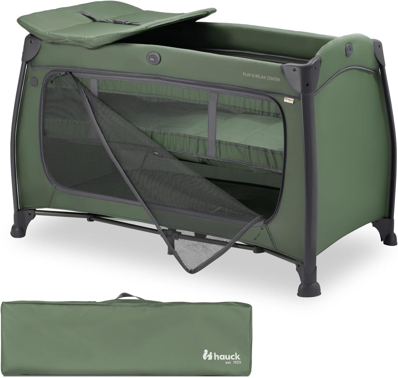Hauck Play N Relax Center / Reisebett Dark Green