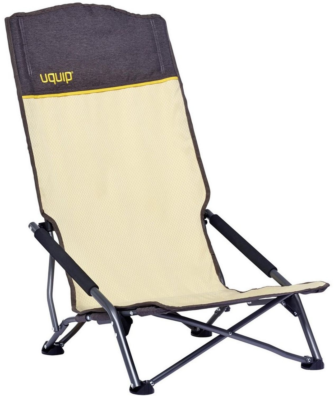 Uquip Strandstuhl Sandy XL Campingstuhl Faltstuhl Klappstuhl Stahl Faltbar 120kg Sand