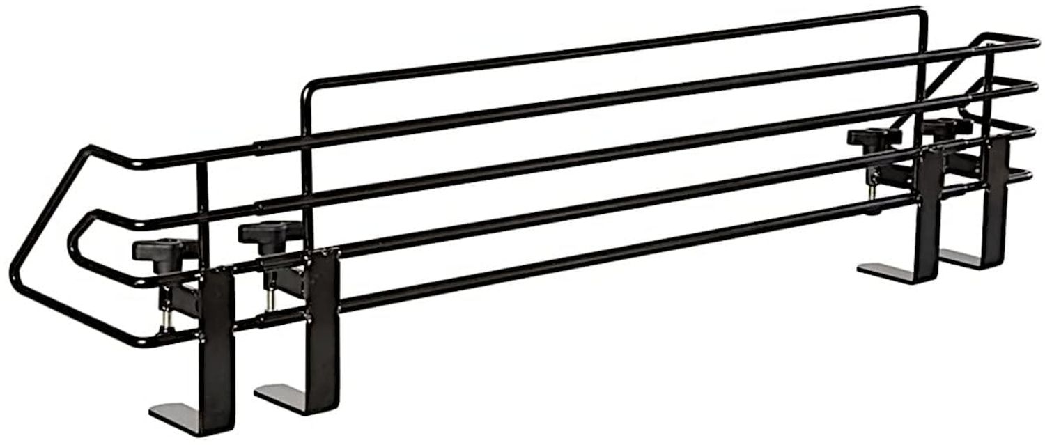 BOMI Herdschutzgitter Herdsicherung Mowi 64-110 cm zum Klemmen, Herd Gitter Schutz Ohne Bohren - Spülmaschinenfest - Rostfrei