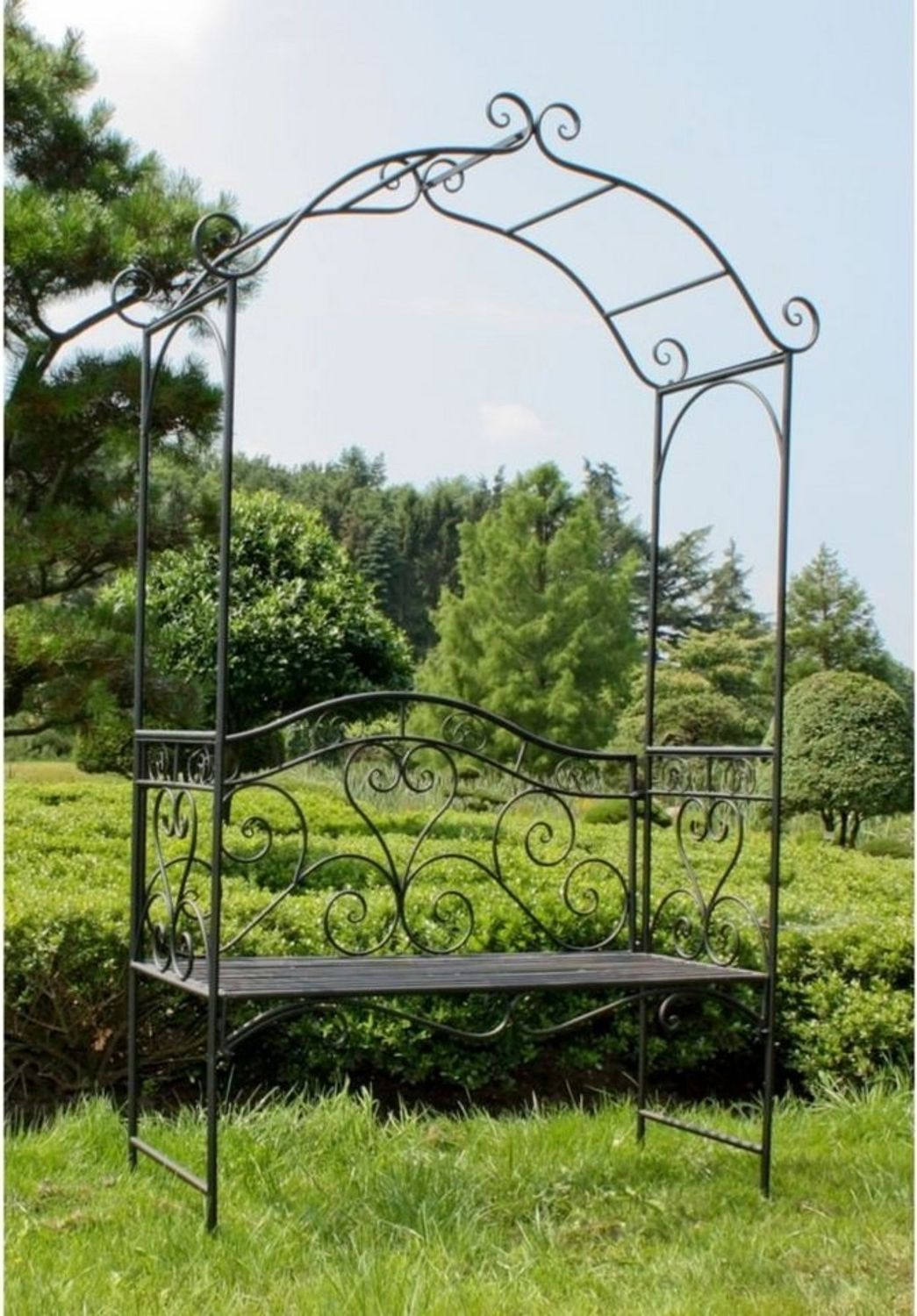 Bank mit Rosenbogen COLIMA