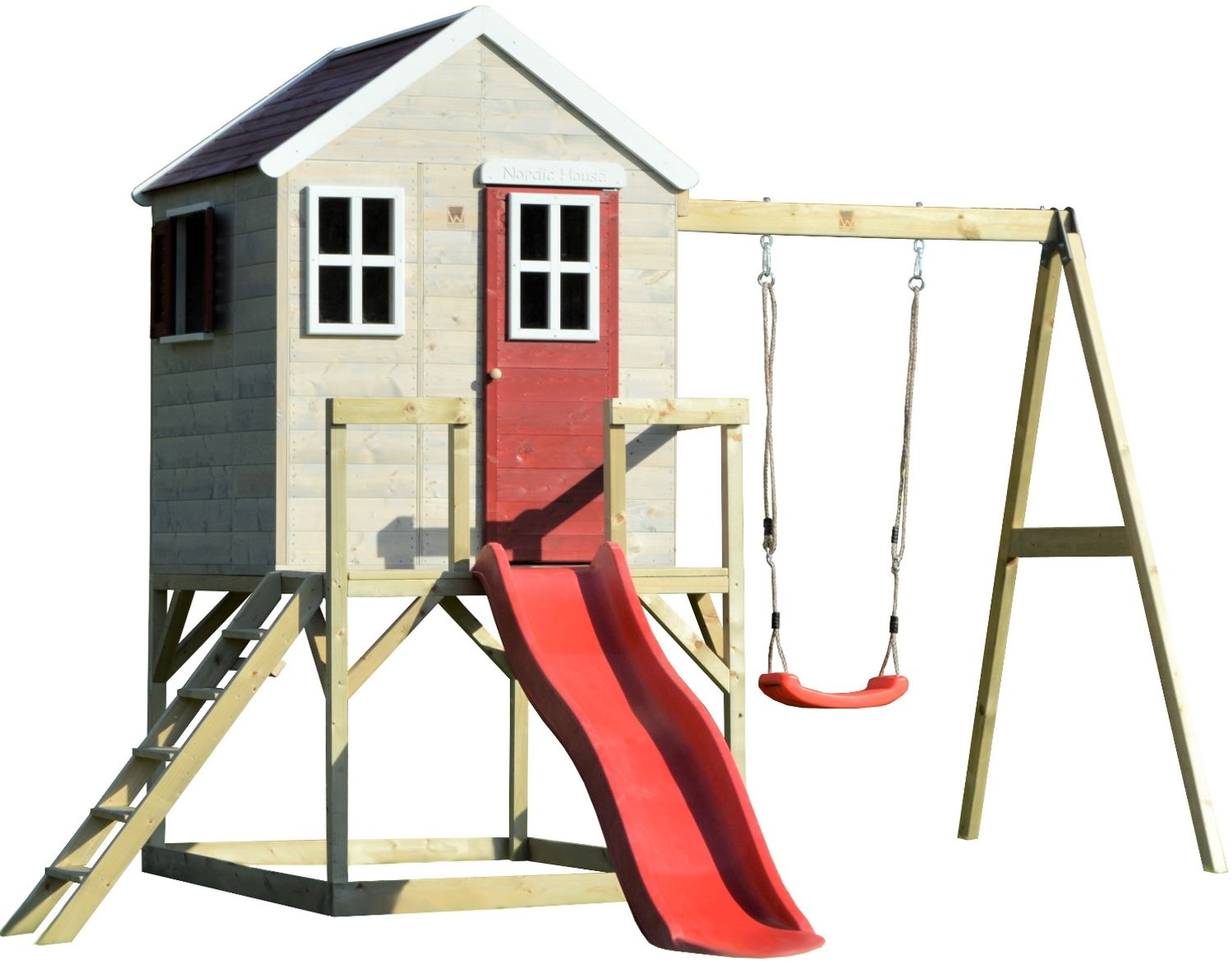 Wendi Toys Holz Stelzenhaus Elefant | mit Rutsche