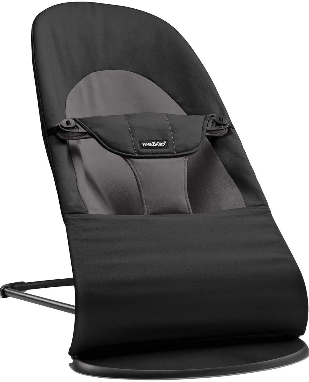 BabyBjörn Balance Soft Gewebte Wippe - Schwarz Gra