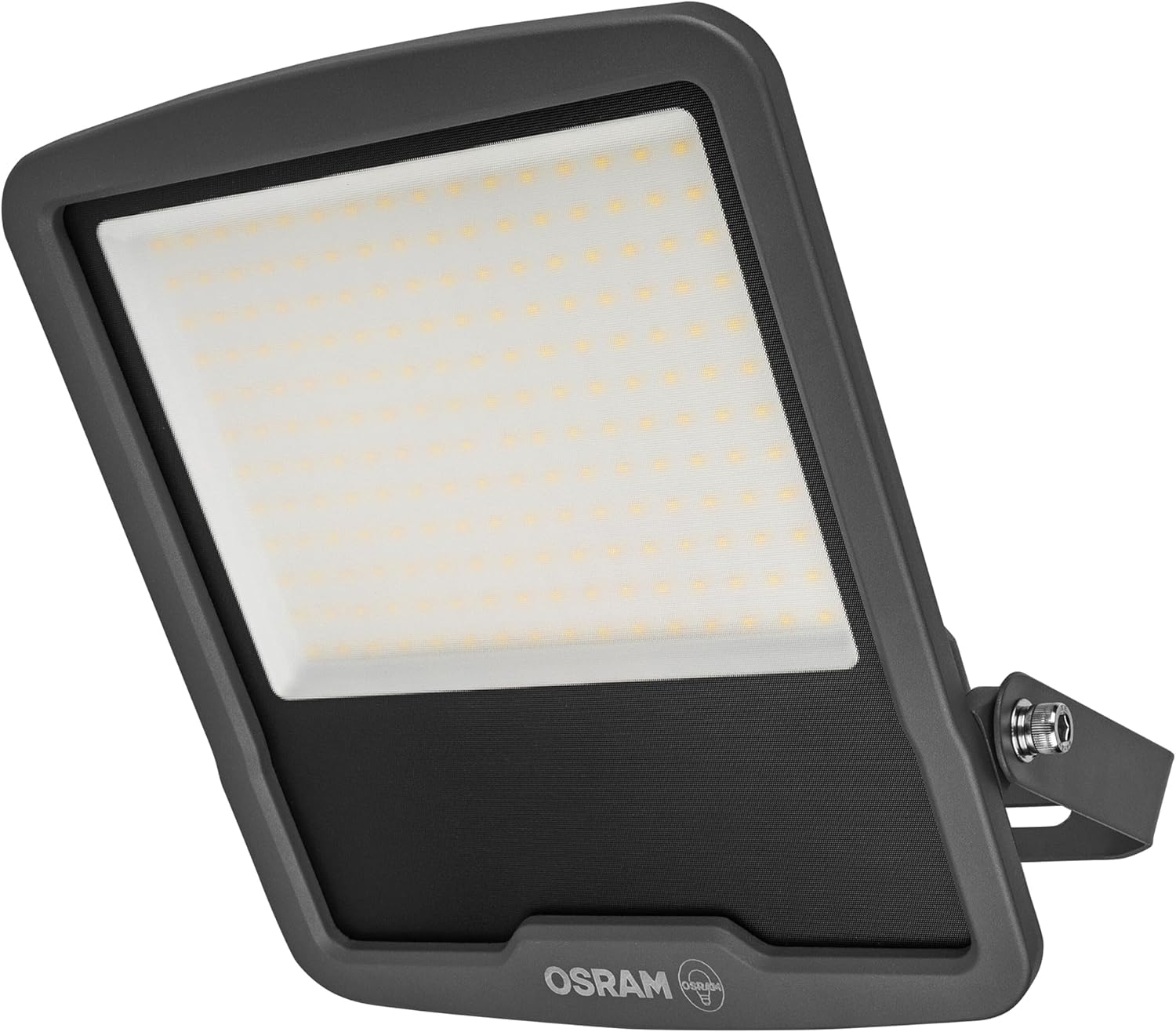 Osram ENDURA FLOOD PC 150W LED-Fluter, 4000K kaltweiß, 18000 Lumen, IP65 Flutlicht für Großflächen, 120 lm/W, Aluminium recycelt, Grau