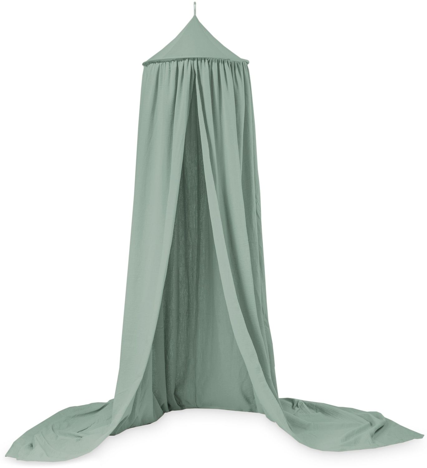 Julius Zöllner Baldachin Musselin Ø50 grün (LxBxH) 39 x 29 x 10