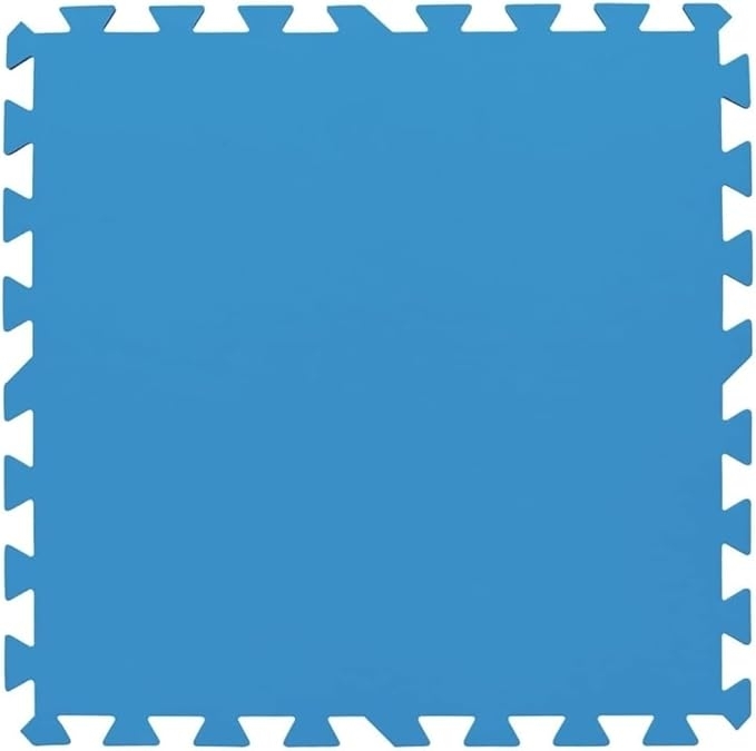 Bestway | Flowclear Pool-Bodenschutzfliesen-Set XL | 18 Stück á 50 x 50 cm | Blau | idealer Schutz für Pool und Rasenfläche