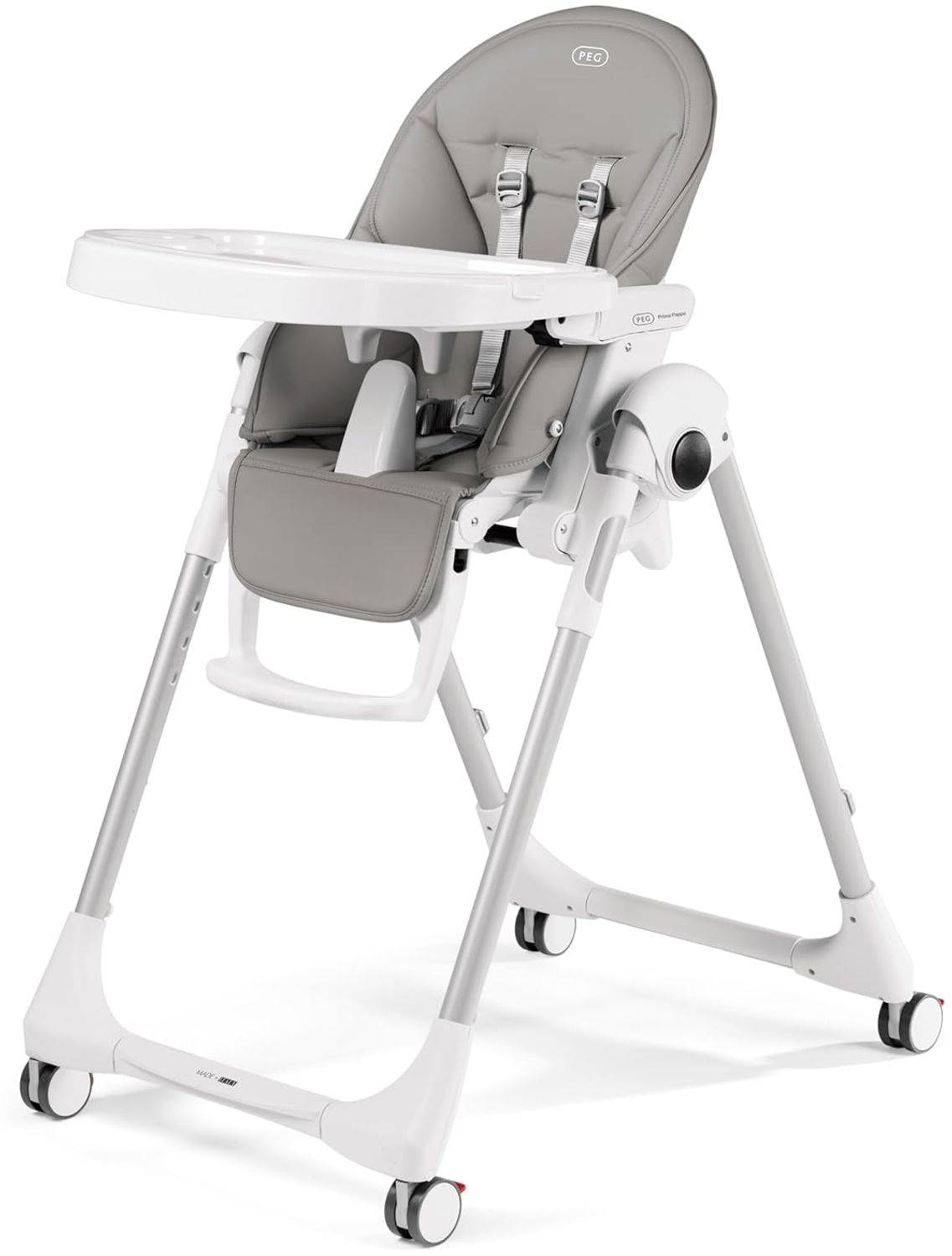 Peg Perego 'Prima Pappa Follow Me' Hochstuhl Ice (Lederimitat)