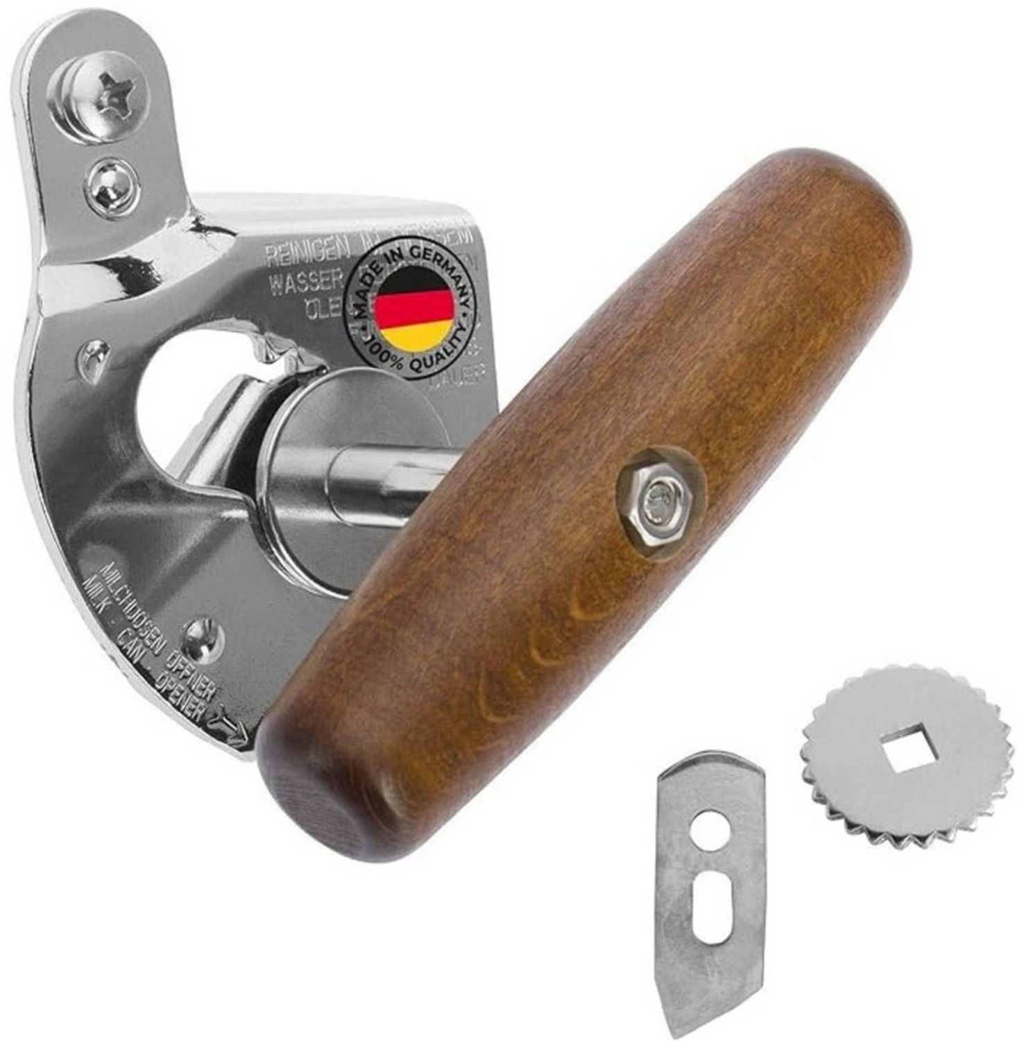 WESTMARK Dosenöffner Set 3-tlg.: 1 Profi-Dosenöffner Titan + Ersatzteil