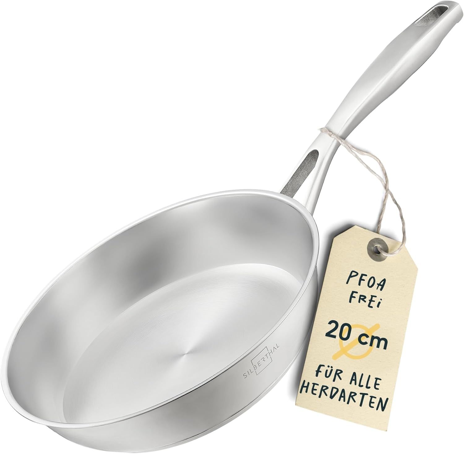 SILBERTHAL Bratpfanne Unbeschichtet 20cm Induktion