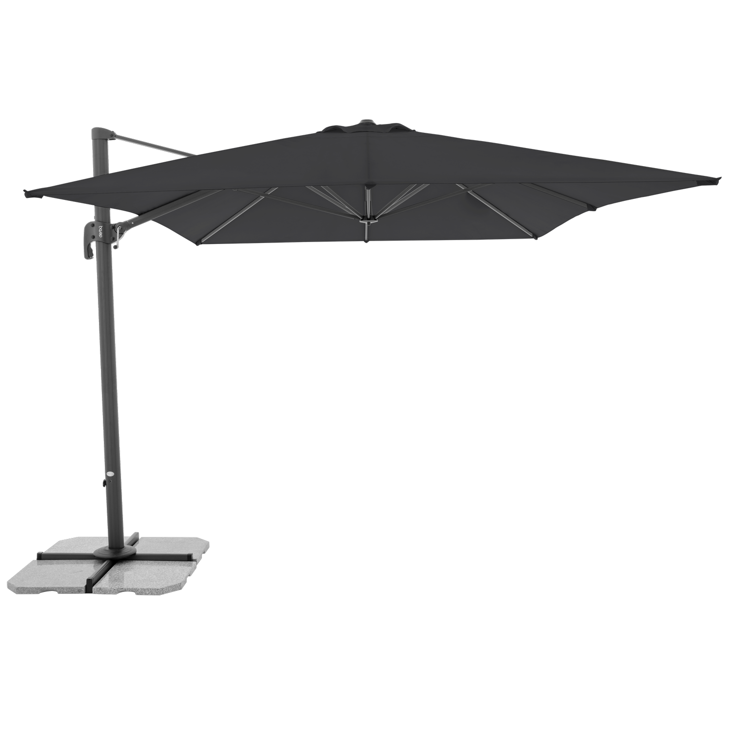 derby Ampelschirm 400x300 cm Ravenna anthrazit 840 by doppler