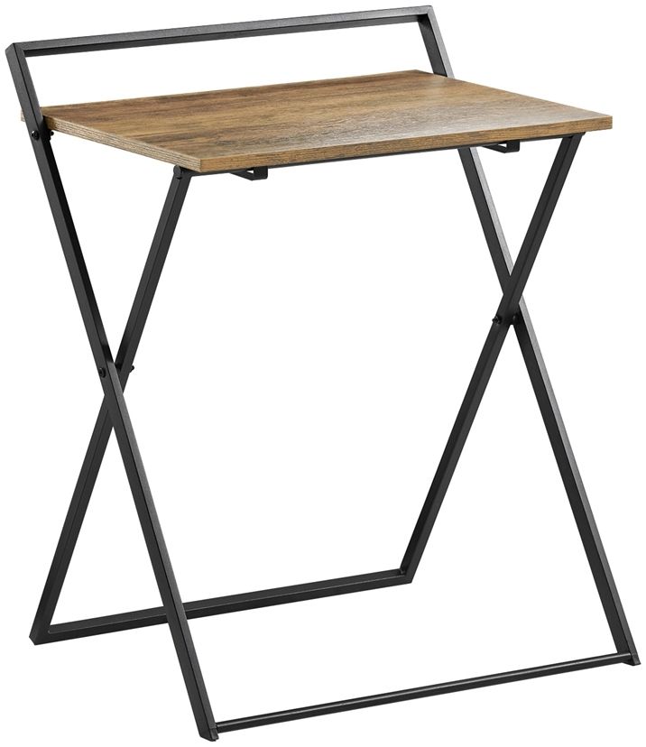 SoBuy FWT88-F Schreibtisch, MDF, PVC-Beschichtung, Braun, 60 x 77 x 40 cm