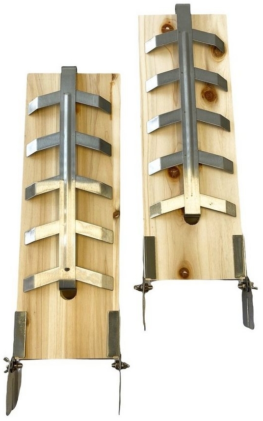 Czaja Räucherbrett Czaja Flammlachsbretter 2er Set Räucherbrett aus Zedernholz, Zedernholz