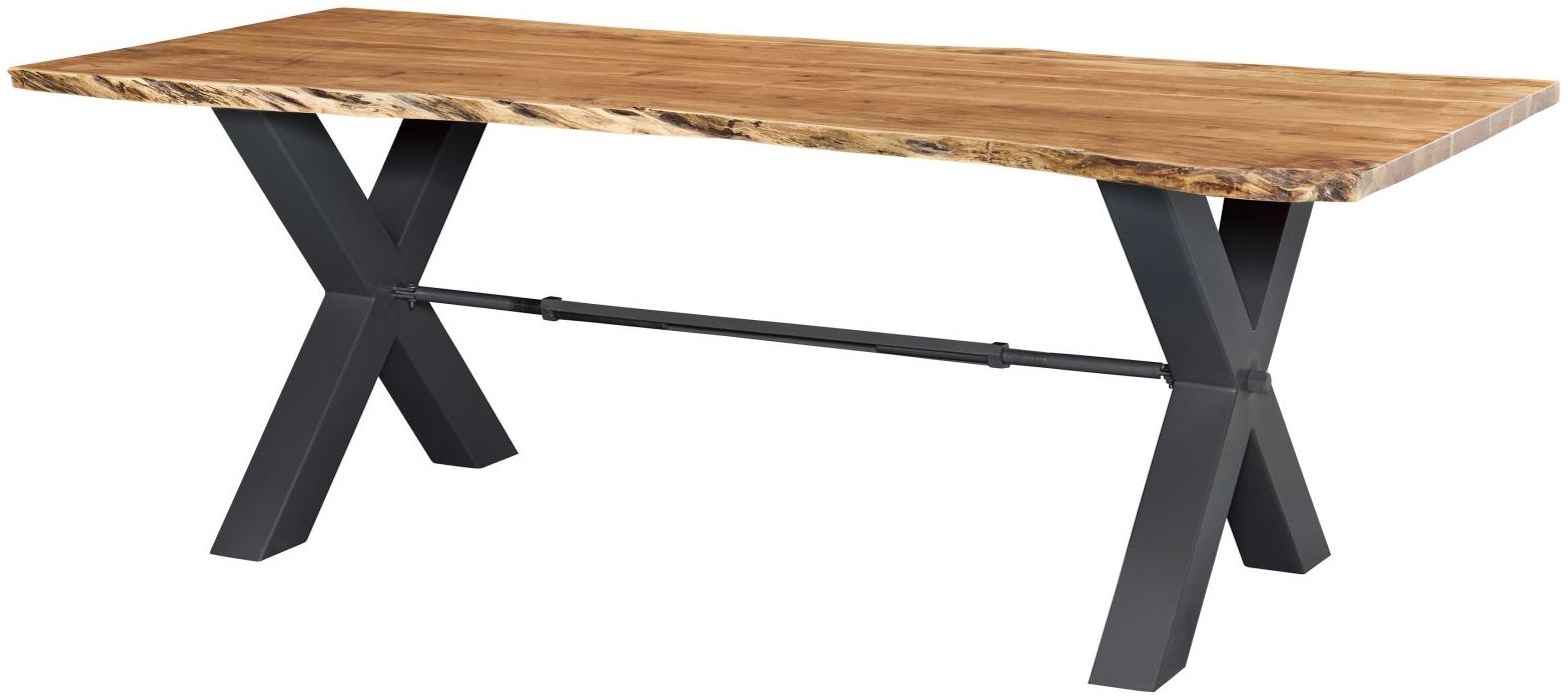 Esstisch Akazie 240x100x76 natur lackiert IRON LABEL #128