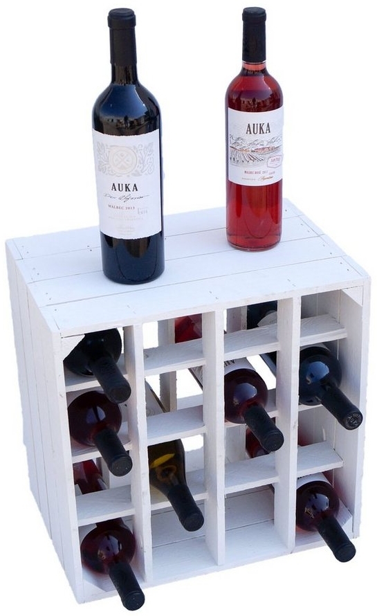 Kistenkolli Altes Land Allzweckkiste Weinregal "16er" weiß