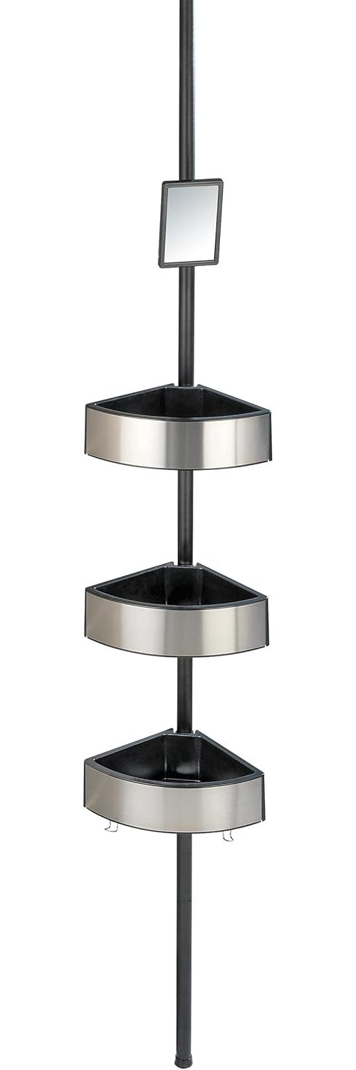 WENKO PREMIUM Dusch Eckablage, Schwarz