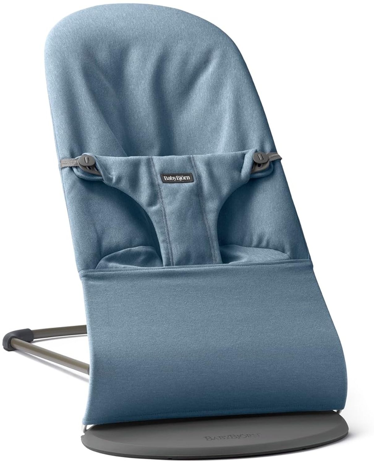 BabyBjörn Bliss Wippe – Gewebt – Mélange Blau Blau