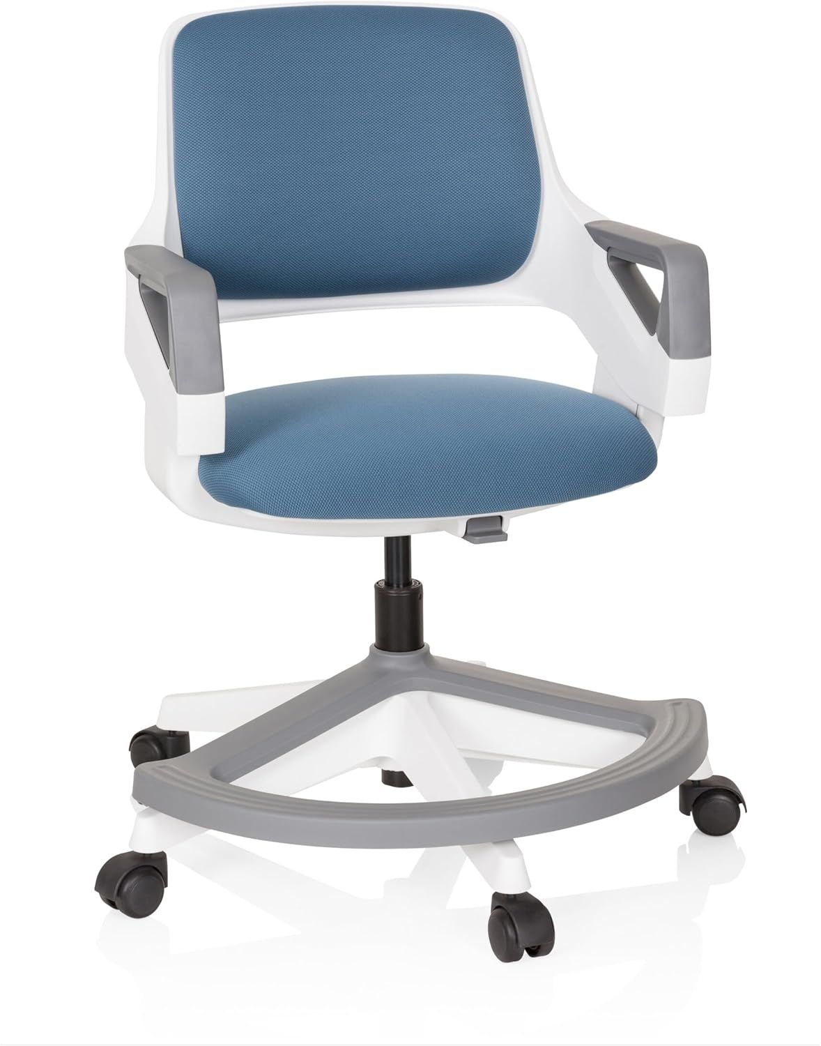 hjh OFFICE Drehstuhl Kinderdrehstuhl KID FLEX Stoff mit Armlehnen (1 St), Kinder Bürostuhl mitwachsend, ergonomisch