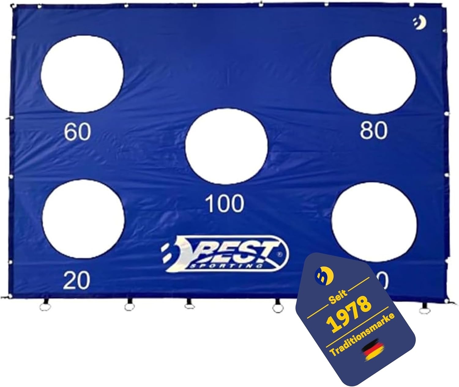 Best Sporting Fußballtor Torwand 213er mit 5 Schußlöchern