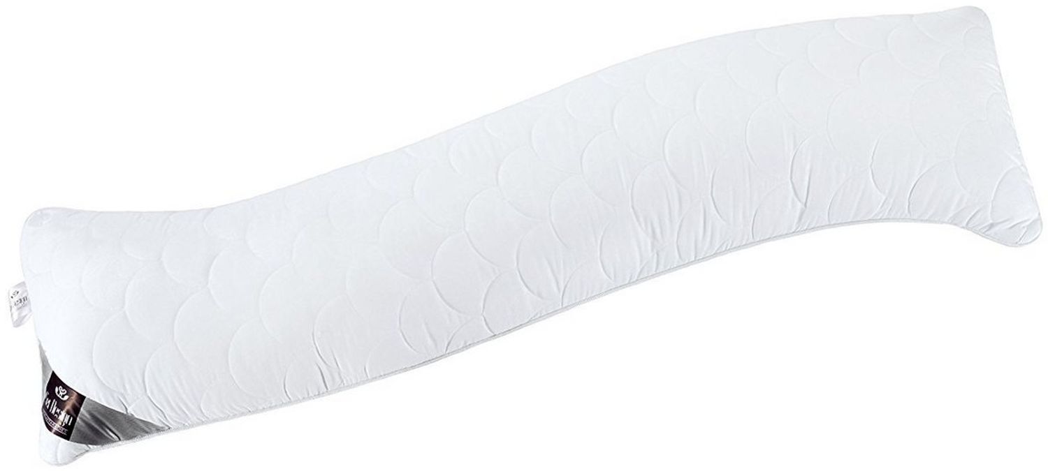 SEI Design Seitenschläferkissen 40x130 cm WELLE - in natürlicher S-Form, 1 Stück, 1-tlg, Schwangerschaftskissen Stillkissen