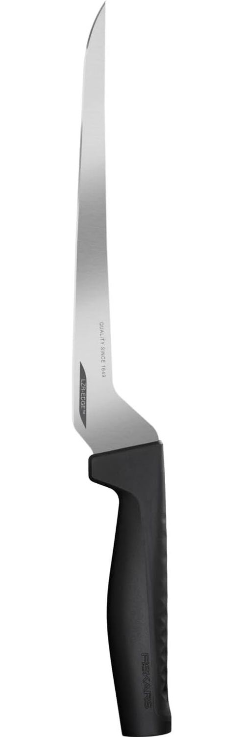 Fiskars Hard Edge Filetiermesser, Fischmesser, Messer, Küchenmesser, Stahl, Klingenlänge 21. 7 cm, 1054946