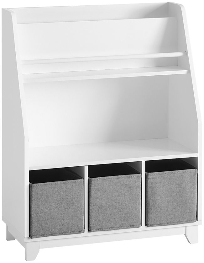 SoBuy KMB34-W Kinderregal, MDF, Lackiert, Weiß, 119 x 116 x 39 cm