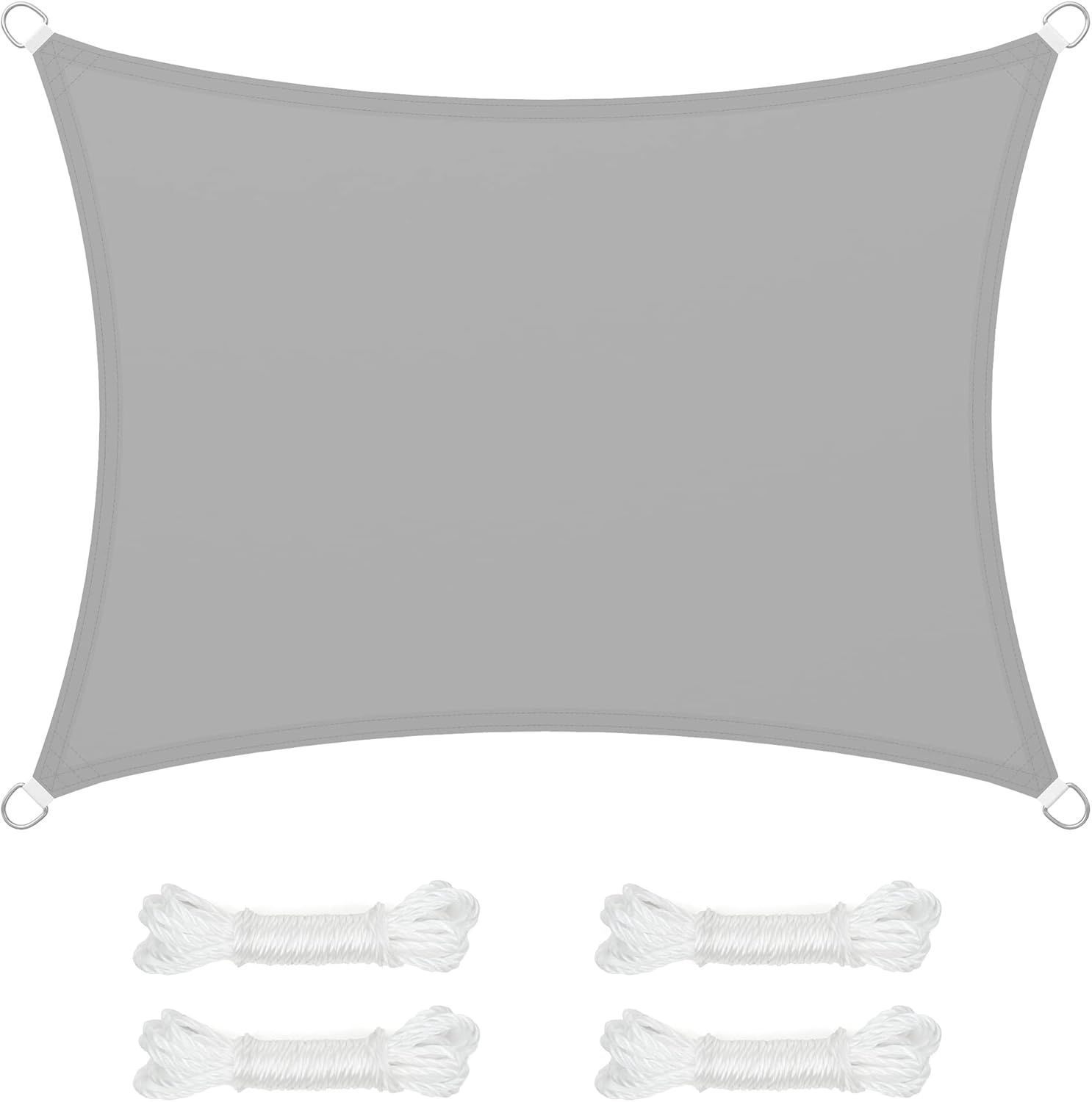 SONGMICS Sonnensegel 3x4 m Wasserdicht 665mm Wassersäule Sonnenschutz aus reißfestem Polyester UV-Schutz 93% für Terrasse Garten Balkon Rechteck Seile