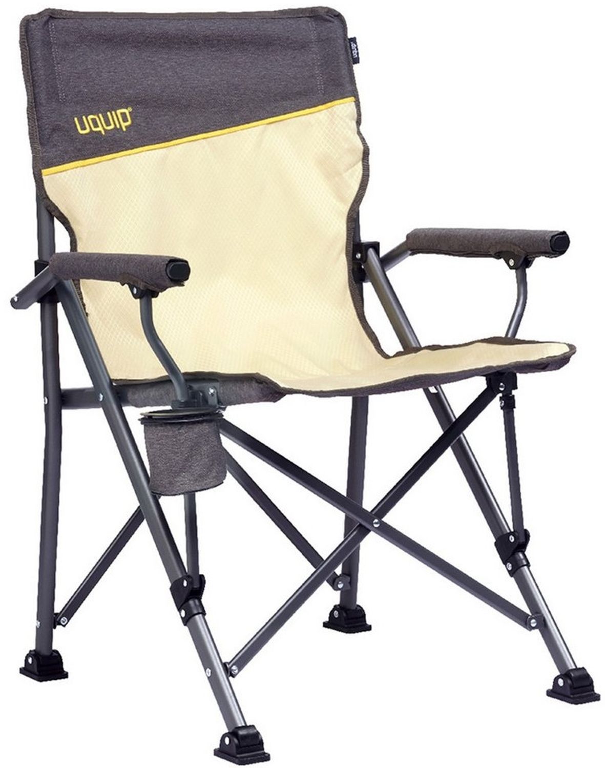 Uquip Campingstuhl Roxy Strandstuhl Faltstuhl Klappstuhl Faltbar Stahl 120 kg Sand