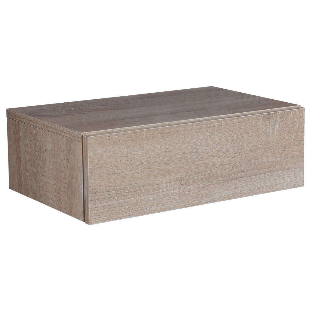 MID.YOU Nachtschrank Skyport Dream, Hängend in Eiche mit 1 Schublade, 46x15x30 cm, Pflegeleichte Oberfläche