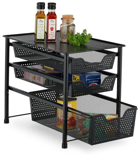 Schubladenregal mit 3 Korbauszügen