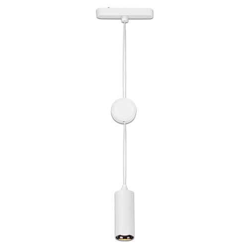 Briloner Luxtrail Pendelleuchte, Höhenverstellbar, Warmweiß, 5 W LED, 450 Lumen, Weiß, 13 x 120 x Ø4,2 cm